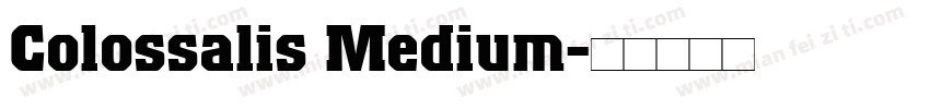 Colossalis Medium字体转换